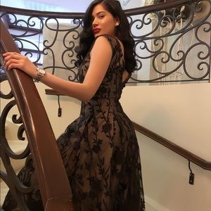 Elegant long black dress